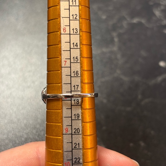 Silver Art Deco Cocktail Ring - Picture 8 of 8